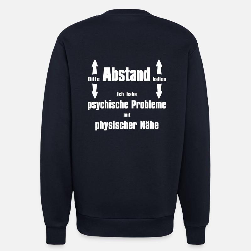 Bitte Abstand halten - Sweatshirt - made by SPREAD - DARK NAVY