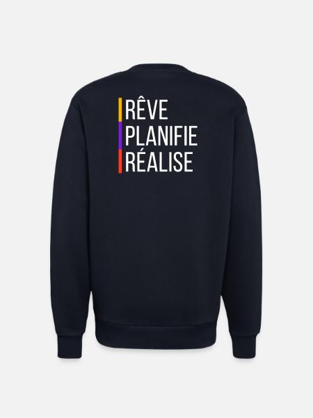 Citation de Motivation - Sweat bio décontracté fabriqué en UE - DARK NAVY