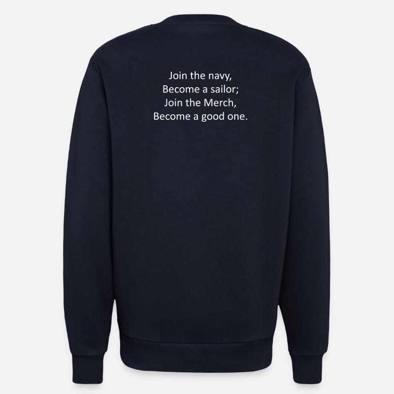 Merchant Navy Tee - Sweatshirt - made by SPREAD  - DARK NAVY