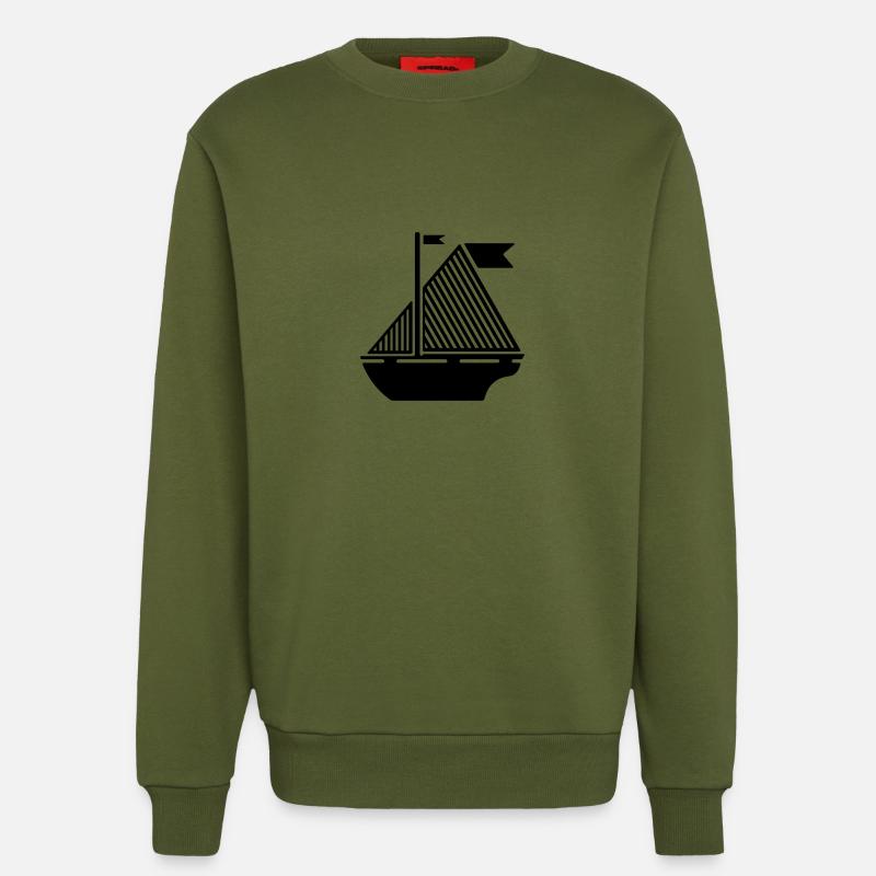 Boot Illustration - Sweatshirt - made by SPREAD  - MOSS GREEN
