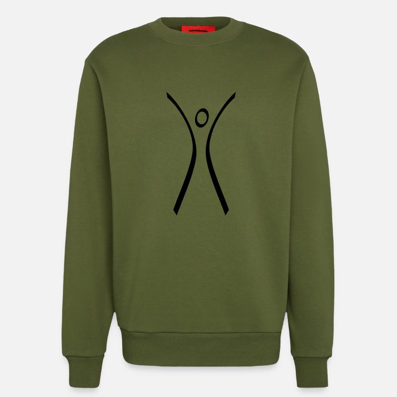 HURRA - Sweatshirt - made by SPREAD  - MOSS GREEN