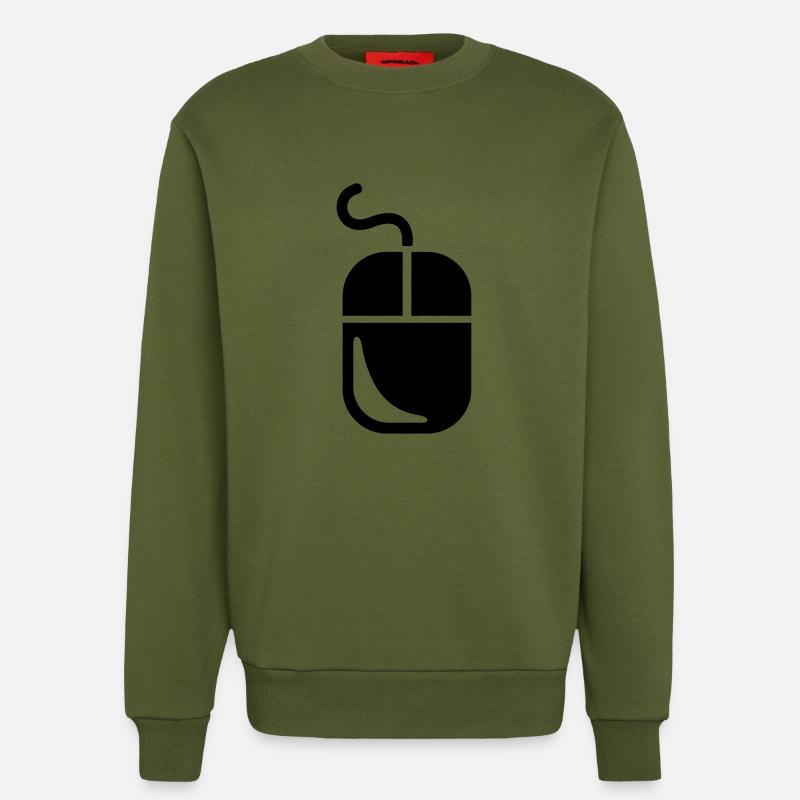 Computer - Sweatshirt - made by SPREAD  - MOSS GREEN
