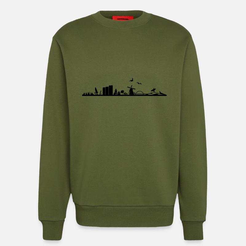 Skyline - Fehmarn - Sweatshirt - made by SPREAD  - MOSS GREEN