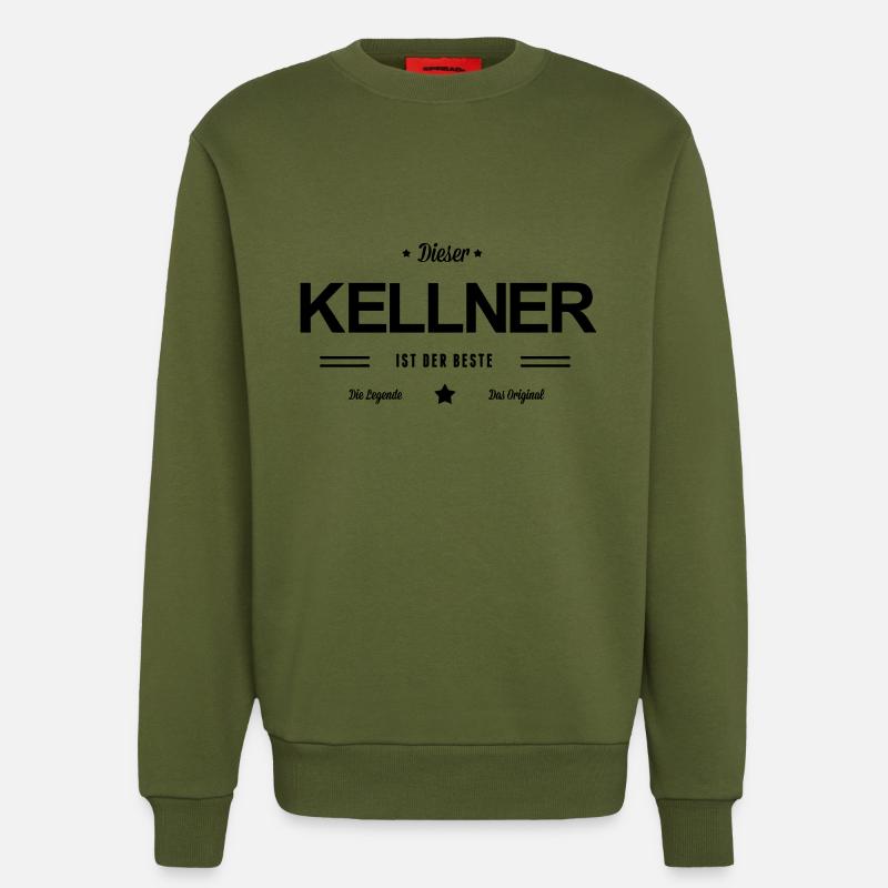 Bester Kellner - Sweatshirt - made by SPREAD  - MOSS GREEN