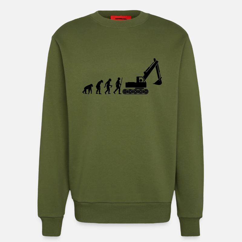Bagger Evolution - Sweat bio décontracté fabriqué en UE - MOSS GREEN