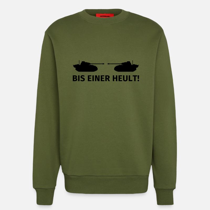Bis einer heult - Sweatshirt - made by SPREAD  - MOSS GREEN