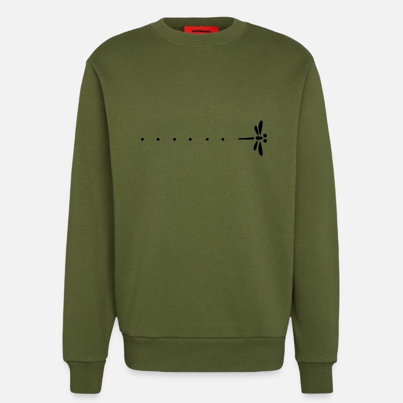 Passage libllule und Erstaunen - Sweatshirt - made by SPREAD  - MOSS GREEN