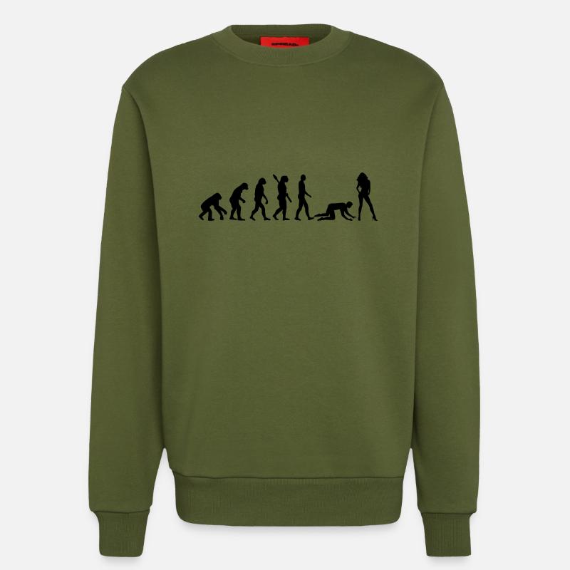 Évolution Mariage - Sweat bio décontracté fabriqué en UE - MOSS GREEN