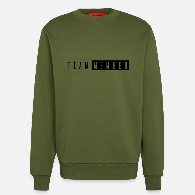 team member - Sweatshirt - made by SPREAD  - MOSS GREEN