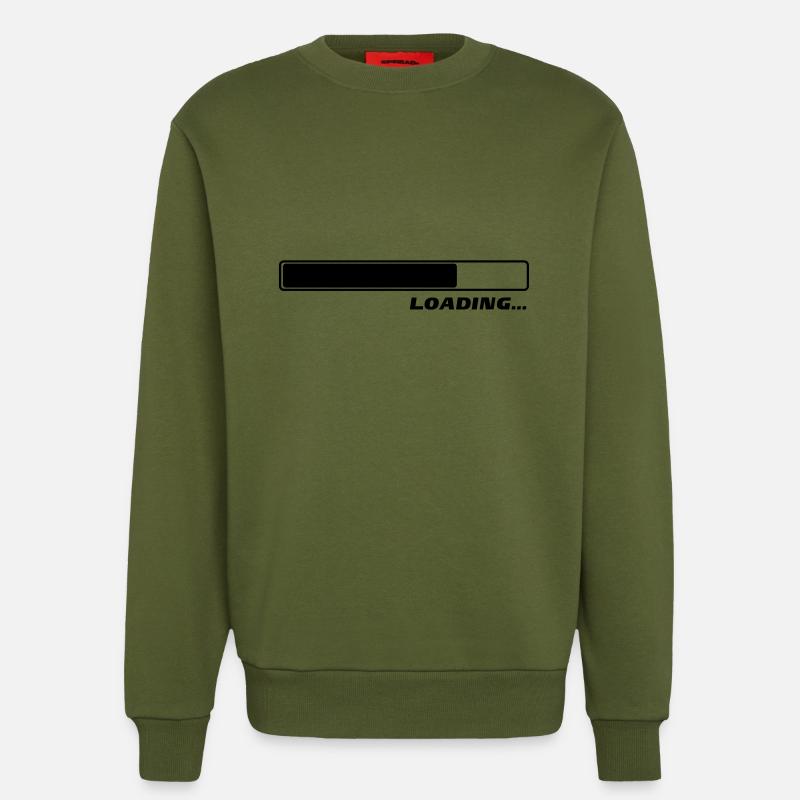 Loading… 1c - Sweatshirt - made by SPREAD  - MOSS GREEN
