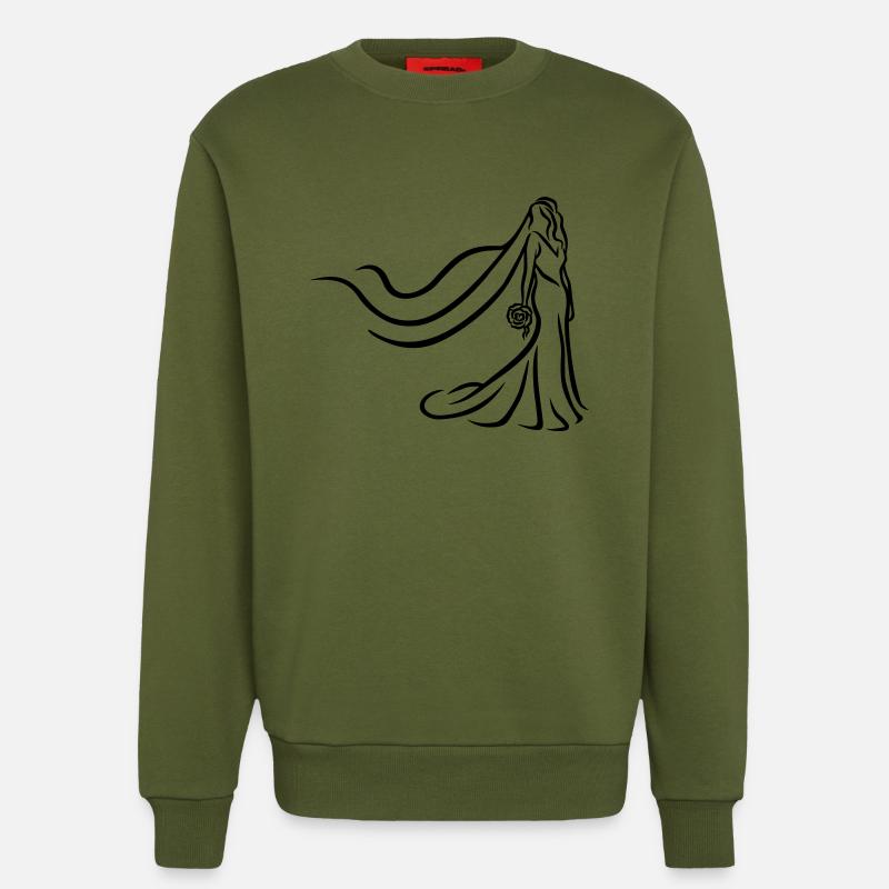 Bride - Sweatshirt - made by SPREAD  - MOSS GREEN
