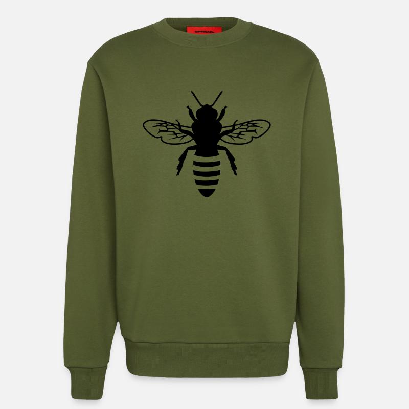 Bee - Sweatshirt - made by SPREAD  - MOSS GREEN