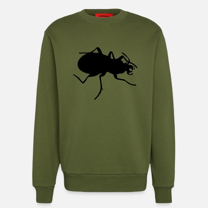 Beetle - Sweat bio décontracté fabriqué en UE - MOSS GREEN
