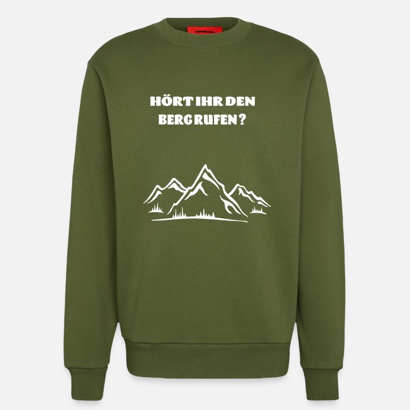 Berg ruft - Sweatshirt - made by SPREAD - MOSS GREEN