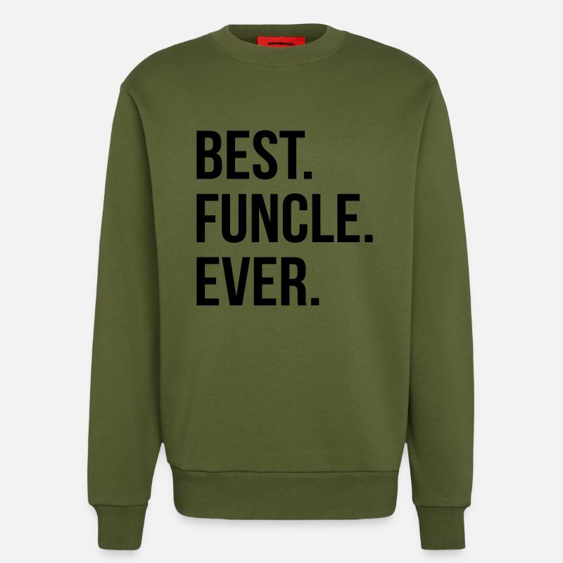 funcle = the funny uncle - Sweatshirt - made by SPREAD  - MOSS GREEN