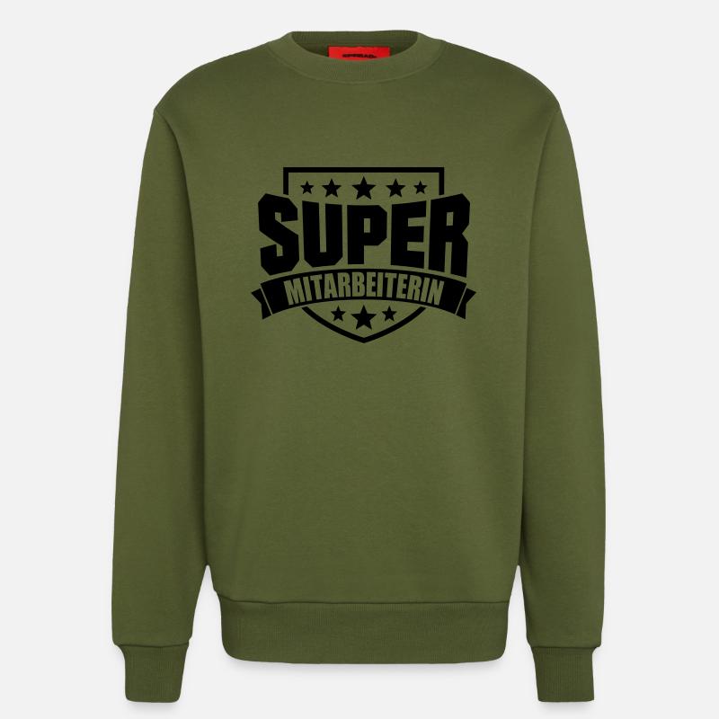 Super Mitarbeiterin - Sweatshirt - made by SPREAD  - MOSS GREEN