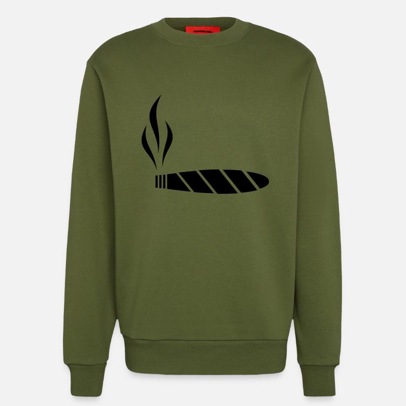 Zigarre - Sweatshirt - made by SPREAD  - MOSS GREEN