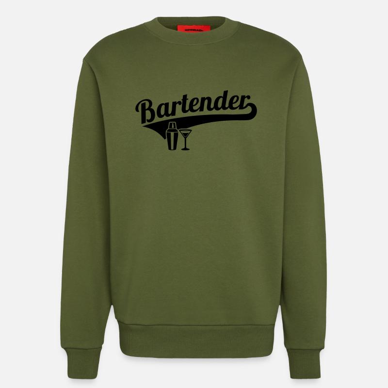 Bartender - Sweatshirt - made by SPREAD  - MOSS GREEN