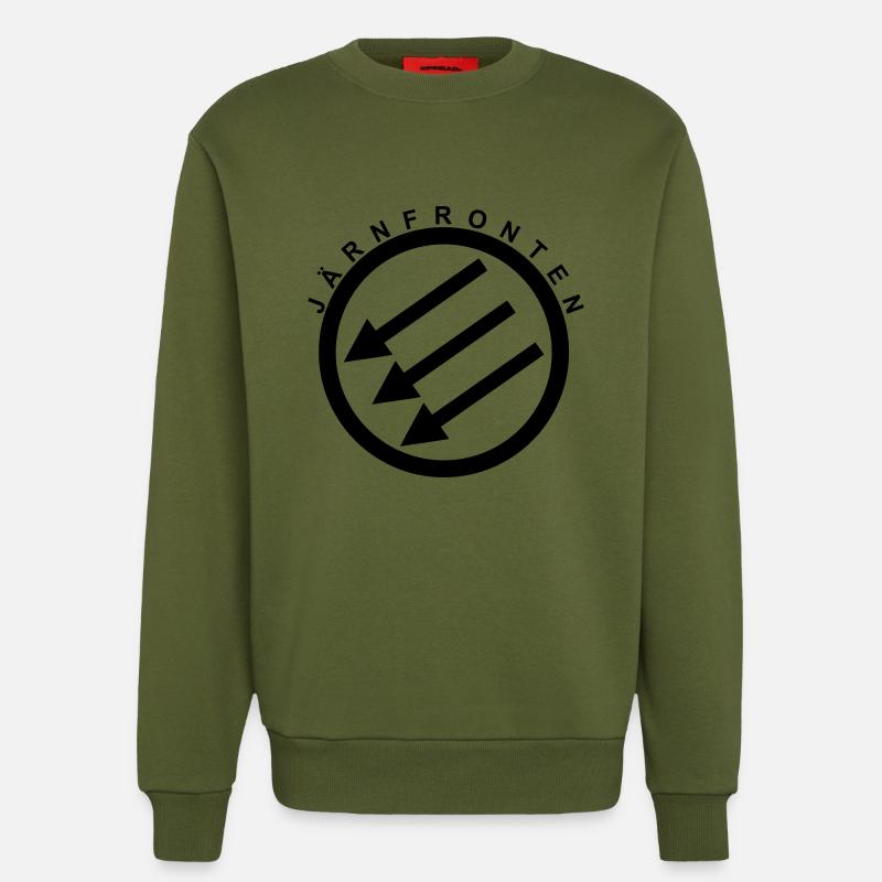 Järnfronten / Eiserne Front / Iron Front - Sweatshirt - made by SPREAD  - MOSS GREEN
