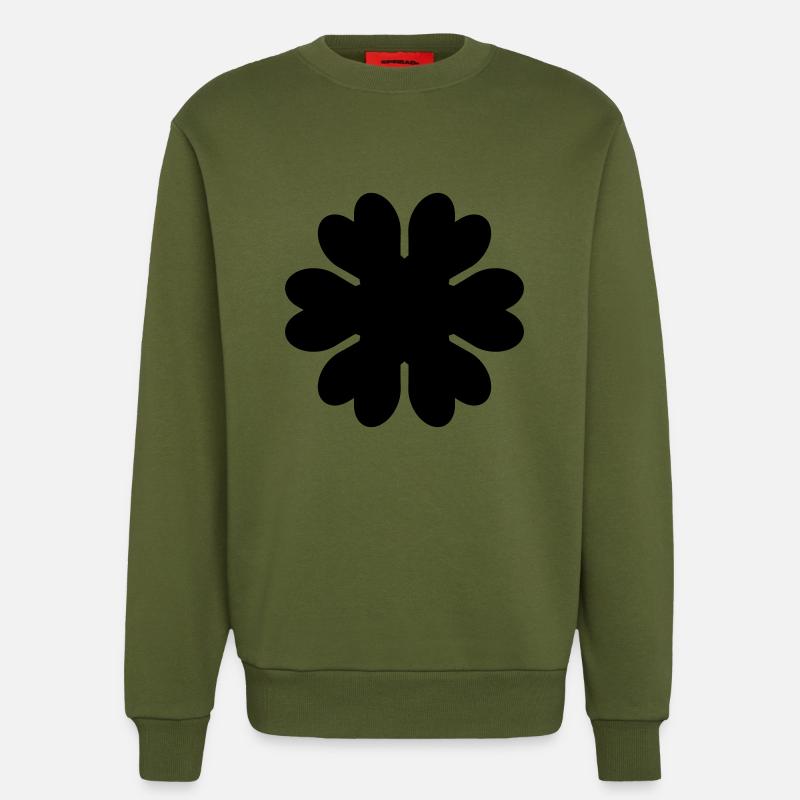 Blume - Blatt - Blüte - Sweatshirt - made by SPREAD  - MOSS GREEN