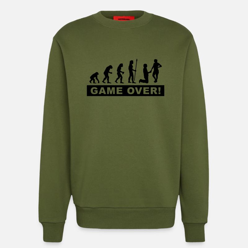 Bachelor-Junge - Sweatshirt - made by SPREAD  - MOSS GREEN