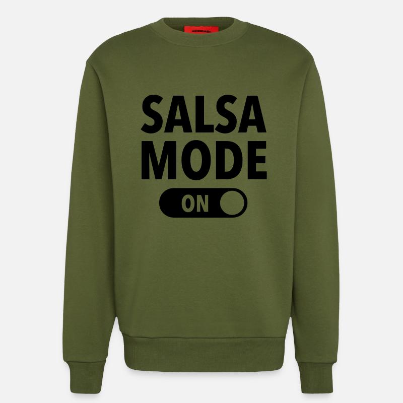 Salsa Mode (On) - Sweatshirt - made by SPREAD  - MOSS GREEN