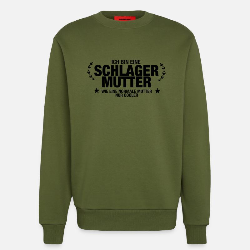 Schlager Mutter - Sweatshirt - made by SPREAD  - MOSS GREEN