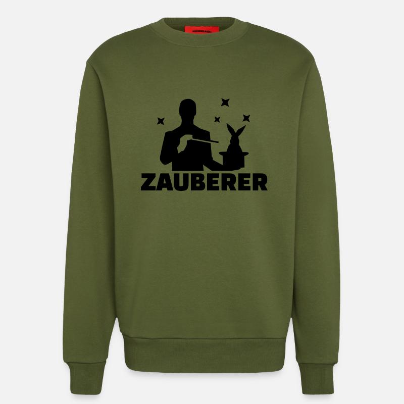 Zauberer - Sweatshirt - made by SPREAD  - MOSS GREEN