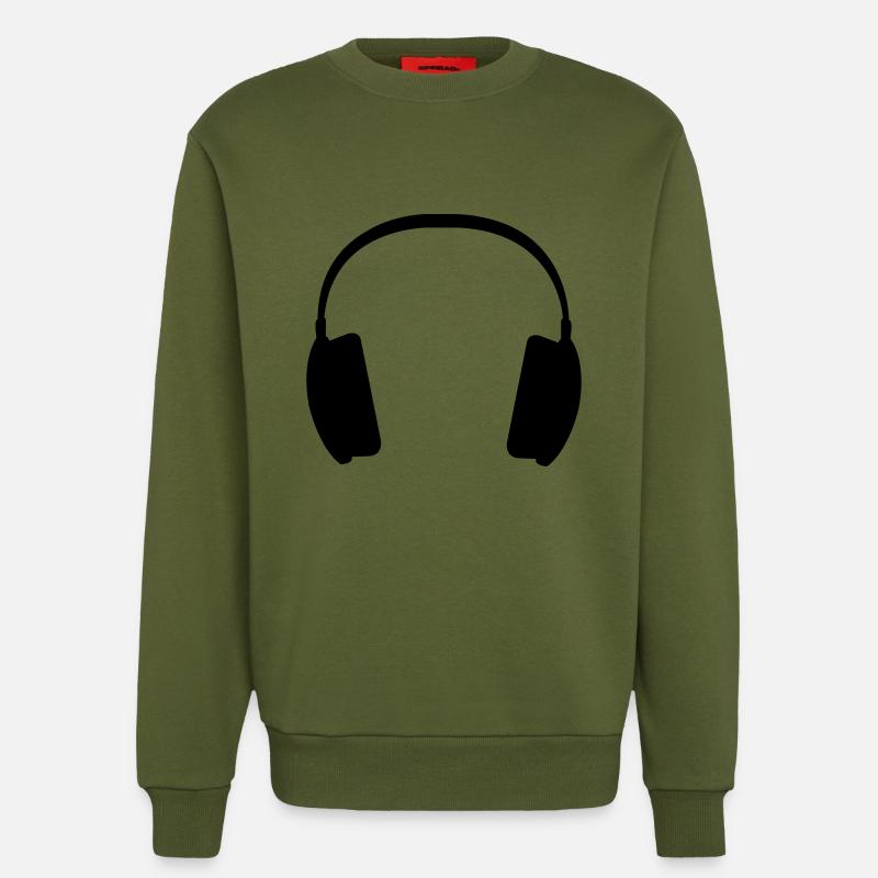 Kopfhörer - Sweatshirt - made by SPREAD  - MOSS GREEN