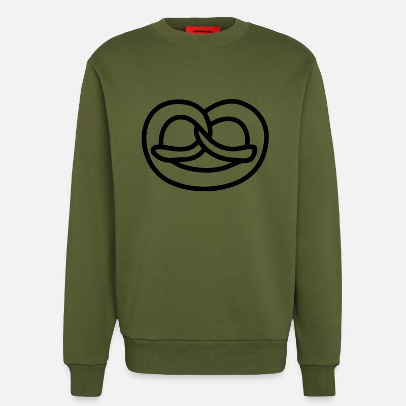 Brezel 4a - Sweatshirt - made by SPREAD  - MOSS GREEN