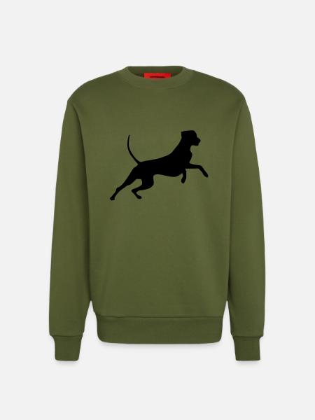 rhodesian_ridgeback_cb - Sweatshirt - made by SPREAD - MOSS GREEN