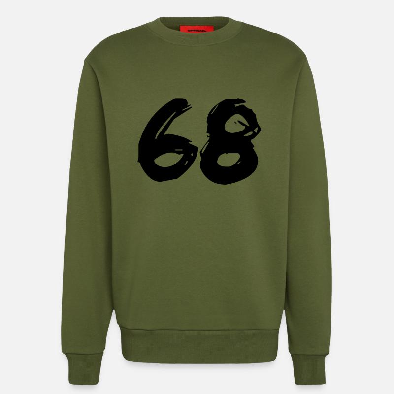Brushed 68 - Sweatshirt - made by SPREAD  - MOSS GREEN