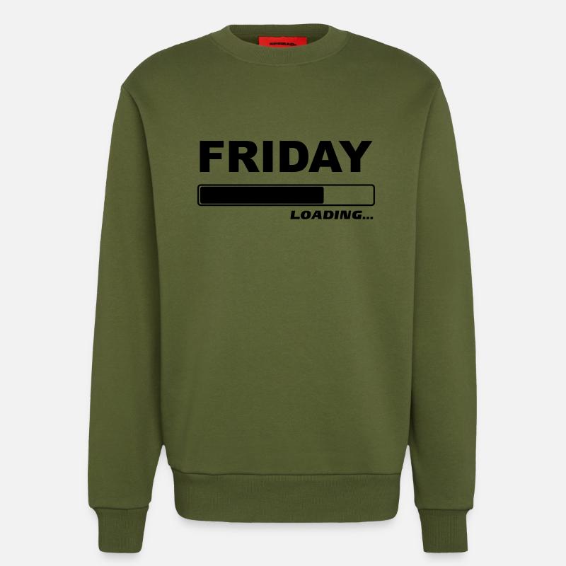 Friday 1c loading ... - Sweatshirt - made by SPREAD  - MOSS GREEN