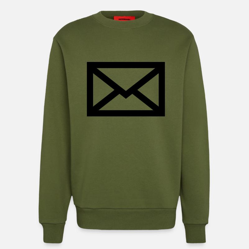 Mail envelope - Sweatshirt - made by SPREAD  - MOSS GREEN