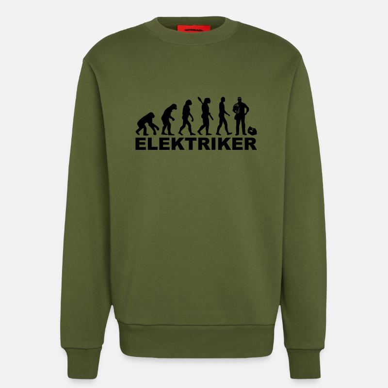 Elektriker - Sweatshirt - made by SPREAD  - MOSS GREEN