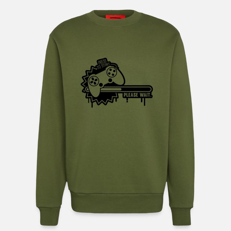 _loading_2_f1 - Sweat bio décontracté fabriqué en UE - MOSS GREEN