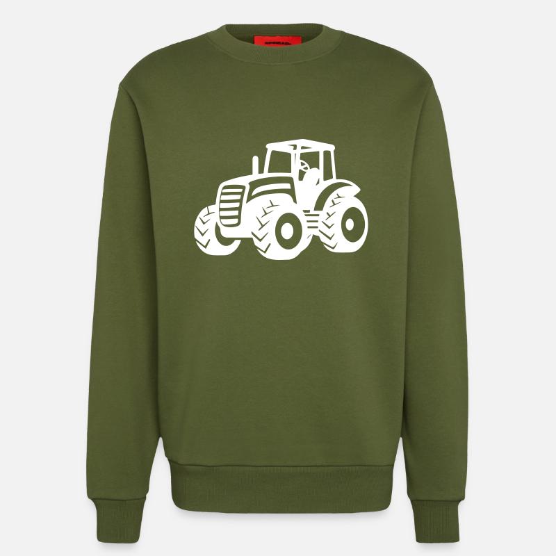 Tractor Farmer - Sweatshirt - made by SPREAD - MOSS GREEN