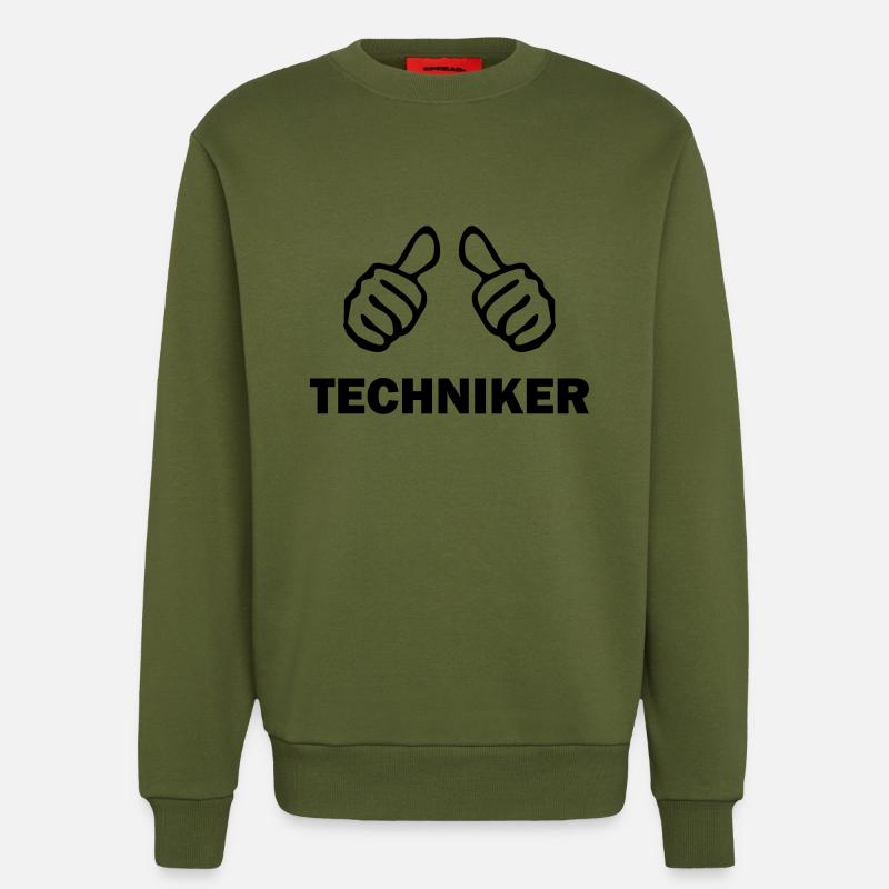 techniker - Sweatshirt - made by SPREAD  - MOSS GREEN