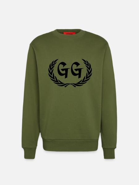 gg - Sweat bio décontracté fabriqué en UE - MOSS GREEN