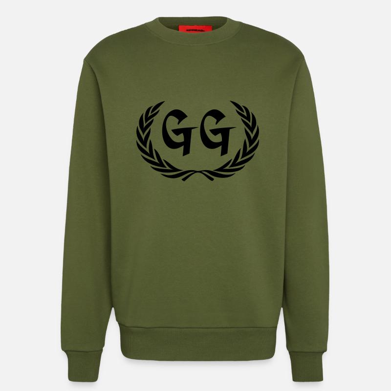 gg - Sweatshirt - made by SPREAD  - MOSS GREEN