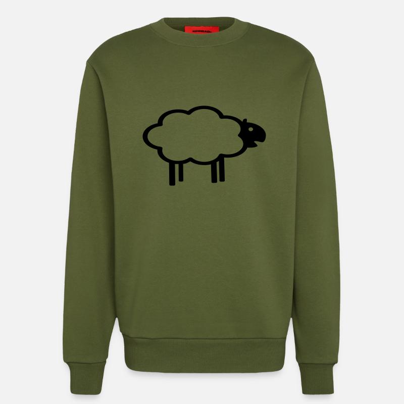 Schaf - Sweatshirt - made by SPREAD  - MOSS GREEN