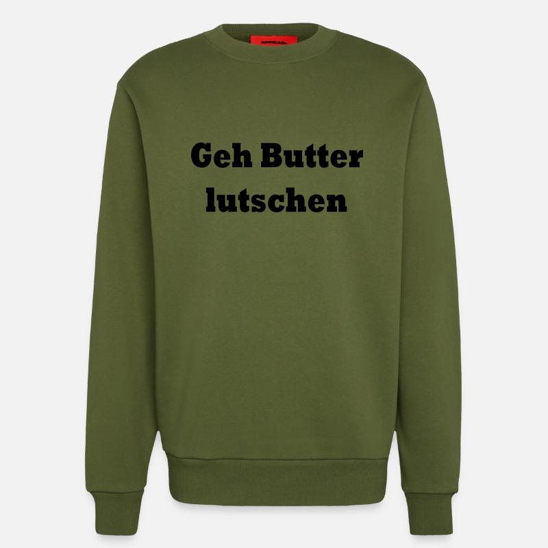 drawing-2 - Sweatshirt - made by SPREAD  - MOSS GREEN