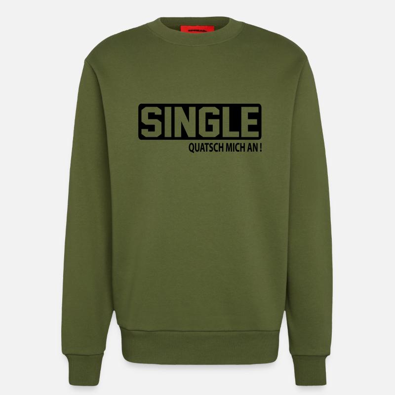 quatsch_single - Sweatshirt - made by SPREAD  - MOSS GREEN