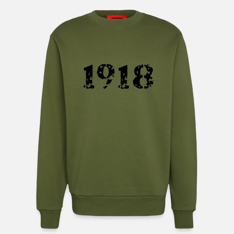 1918 - Sweatshirt - made by SPREAD  - MOSS GREEN