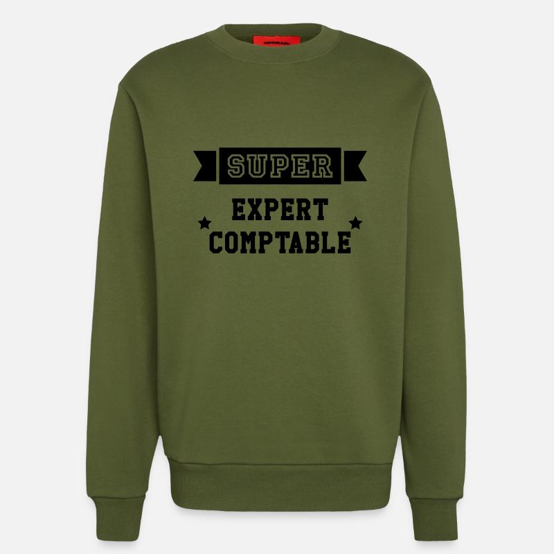 Expert Comptable / Comptabilité / Comptable / - Sweat bio décontracté fabriqué en UE - MOSS GREEN