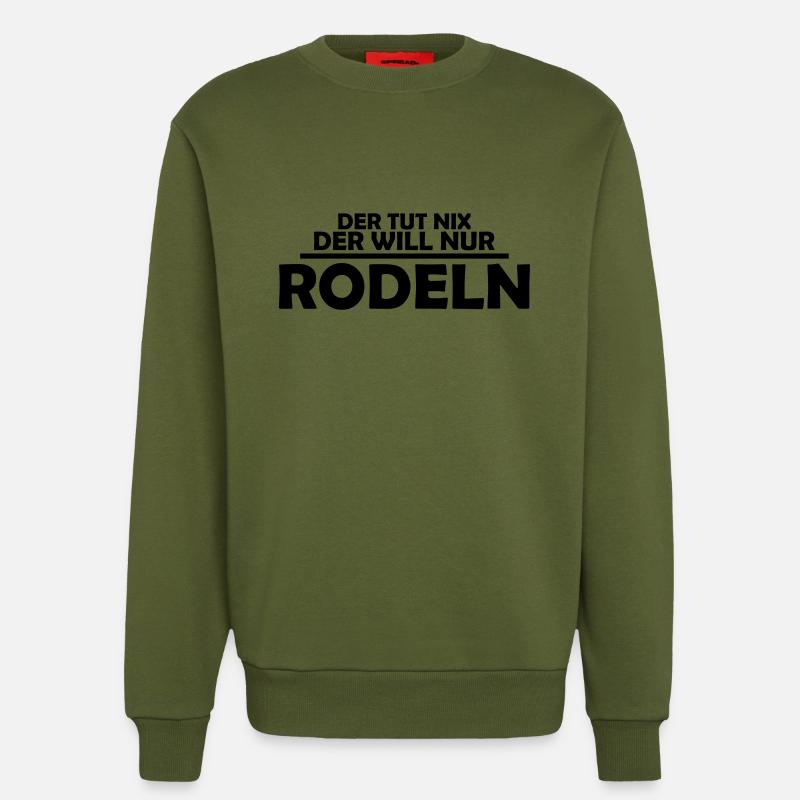 rodeln - Sweatshirt - made by SPREAD  - MOSS GREEN