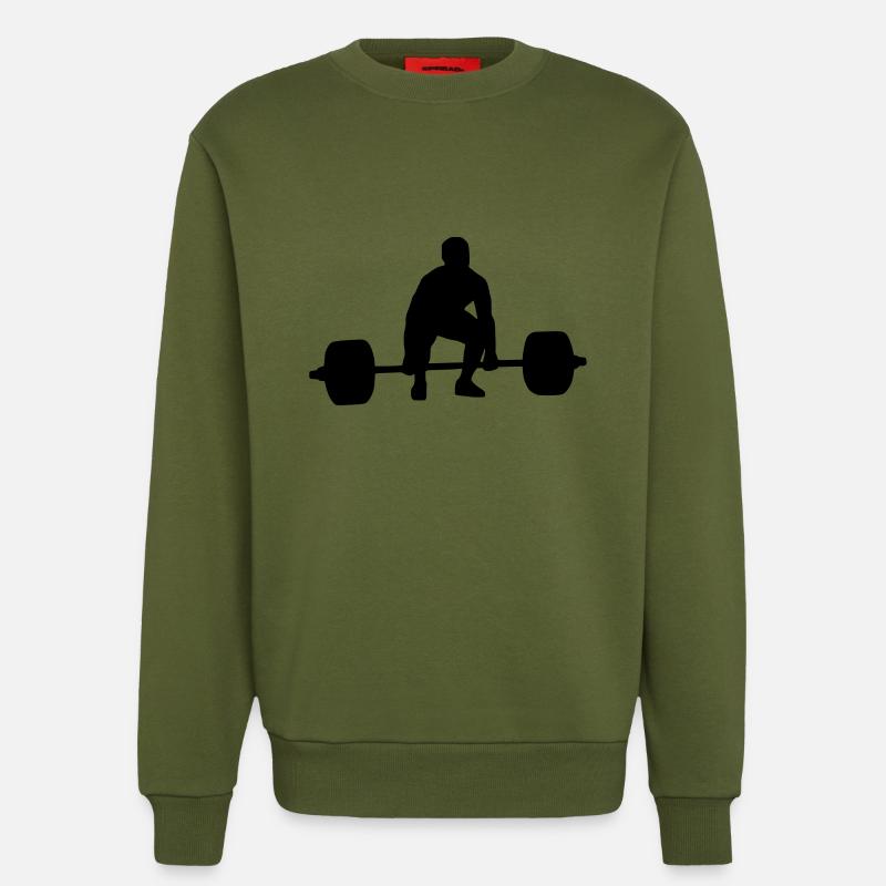 Umsetzen start position - Sweatshirt - made by SPREAD  - MOSS GREEN