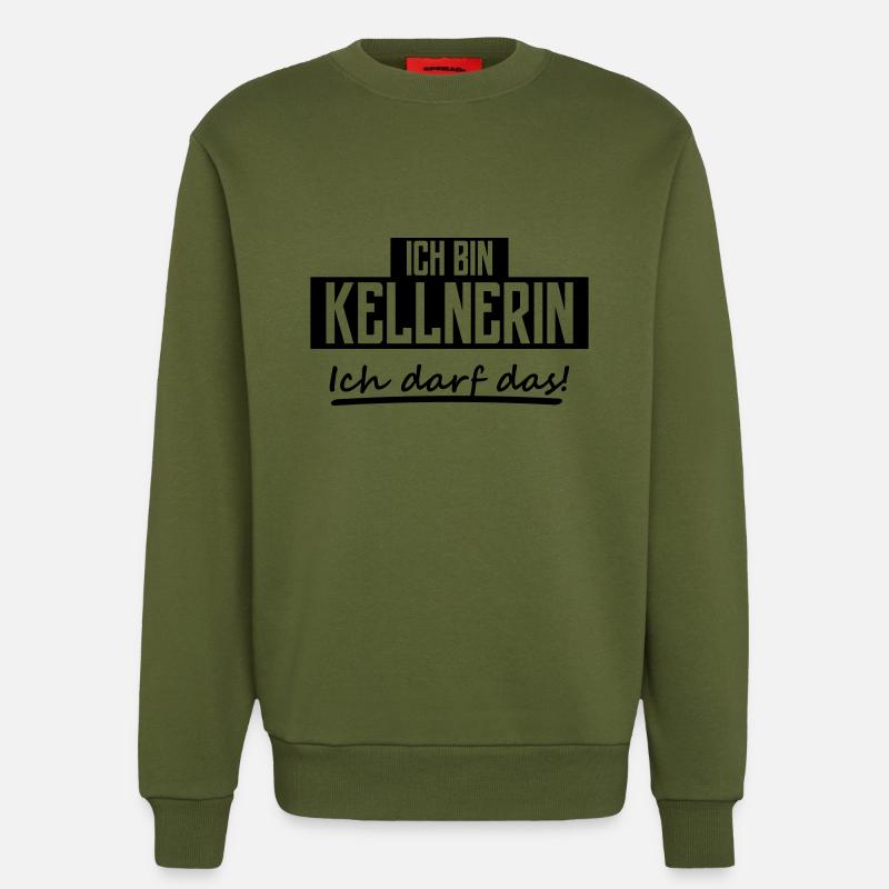 ich bin kellnerin - Sweatshirt - made by SPREAD  - MOSS GREEN