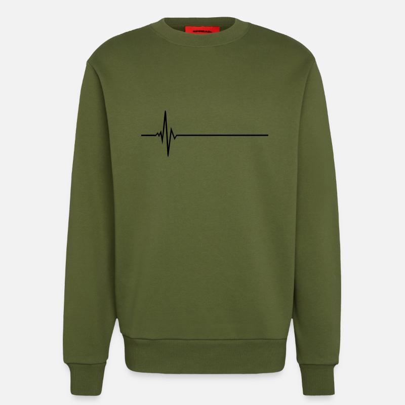 Puls - Frequenz - Sweatshirt - made by SPREAD  - MOSS GREEN