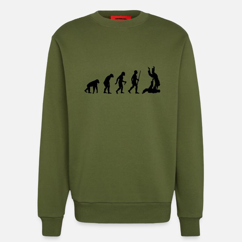 Judo Evolution - Sweatshirt - made by SPREAD  - MOSS GREEN